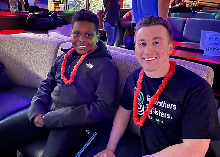 Kids bowling event with Big Brothers Big Sisters organization